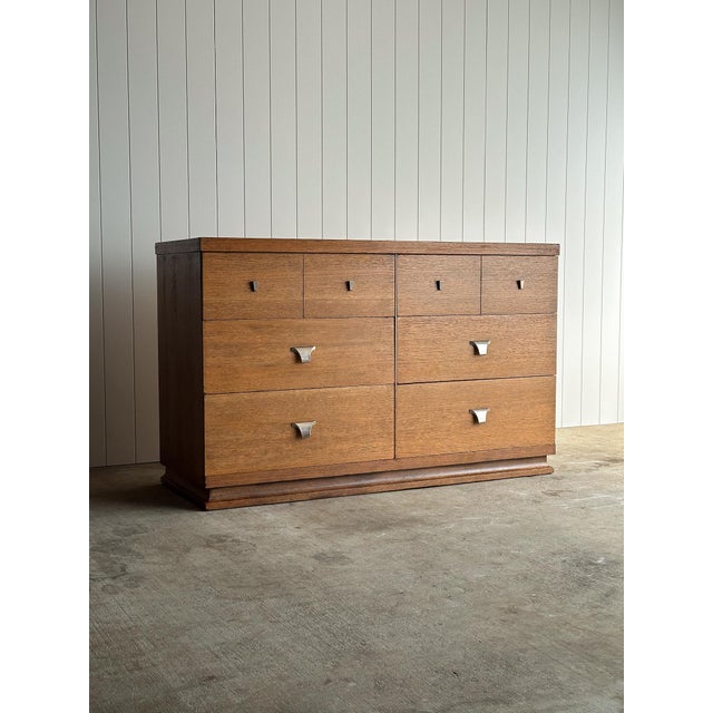 Vintage Architectural Oak 6-Drawer Dresser, C. 1960s For Sale - Image 10 of 15