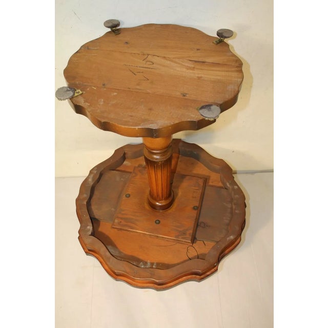 Beautiful Regency Style Fruitwood Decorative Side End Table, C. 1940's For Sale - Image 9 of 9