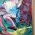 Original Vintage Painting Girl on Swing With Bike For Sale - Image 4 of 9