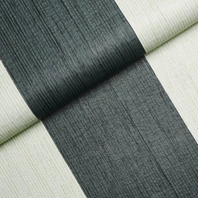 Schumacher SAMPLE - Schumacher X Backdrop Painter's Stripe Wallpaper In Rococo For Sale - Image 4 of 4