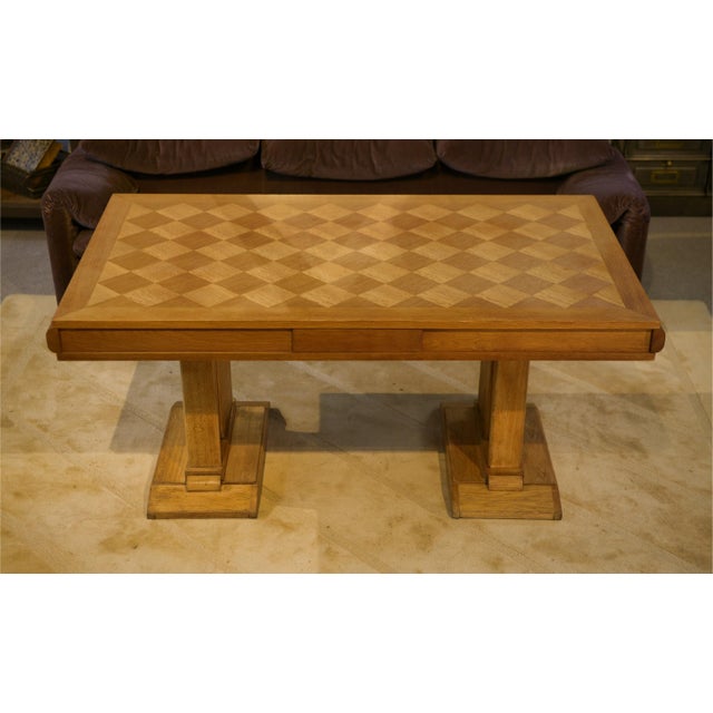 Vintage Oak Table, 1940s For Sale - Image 14 of 15