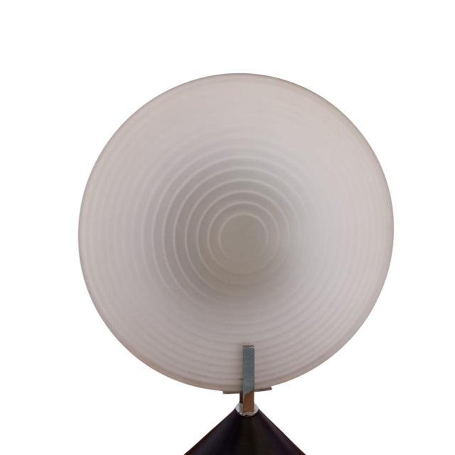 Vintage Table Lamp with White Murano Glass by Fabbian, Italy, 1980s For Sale - Image 3 of 15