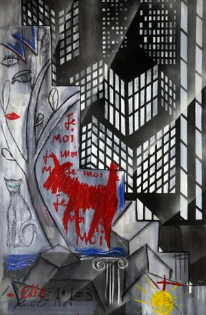 David Rucli, 1+1=3, Painting