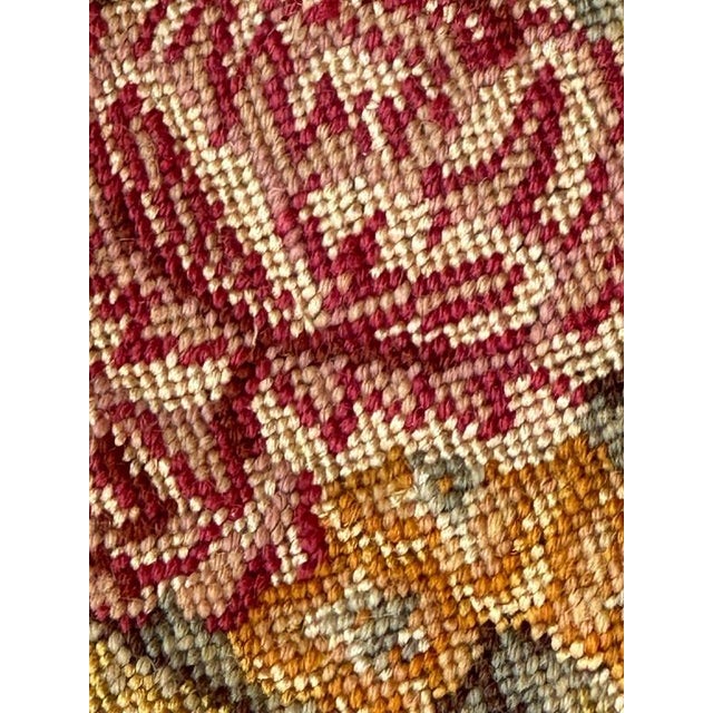 French Needlepoint Tapestry Chair Cover, 1890s For Sale - Image 17 of 18