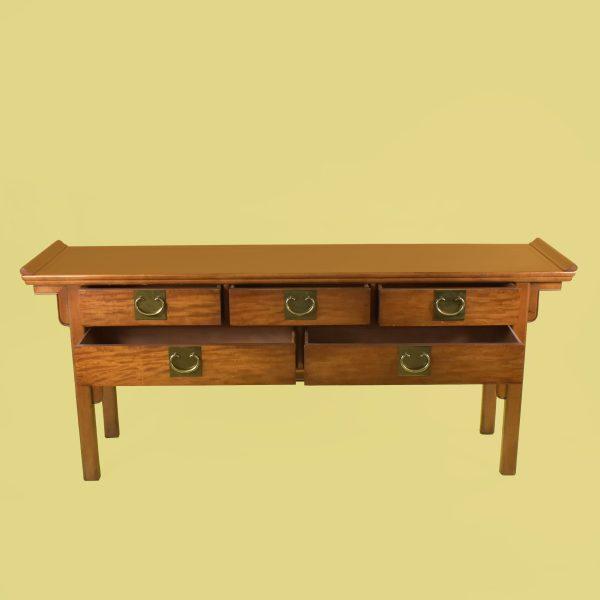 Vintage Pagoda Credenza by Century Elegant and timeless pagoda-style credenza by Century Furniture, featuring classic...