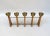 Mid-Century Modern Scandinavian Teak & Brass 5-Fold Candleholder, 1960s For Sale - Image 3 of 18