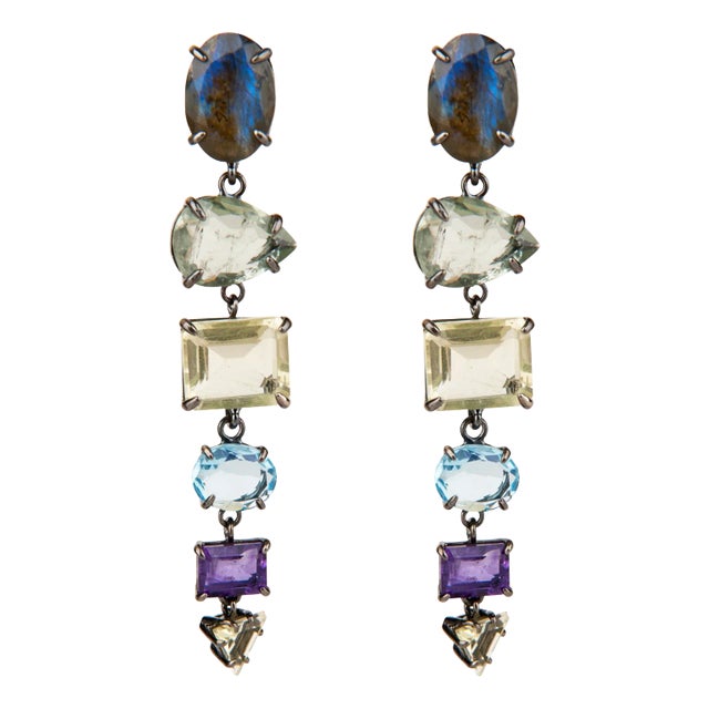 Kelly Earrings Base Metal, Grey For Sale