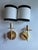 Kate Spade New York Walker Small Sconces in Gild With Cream Linen Shade With Black Linen Trim - Pair For Sale In Raleigh - Image 6 of 6