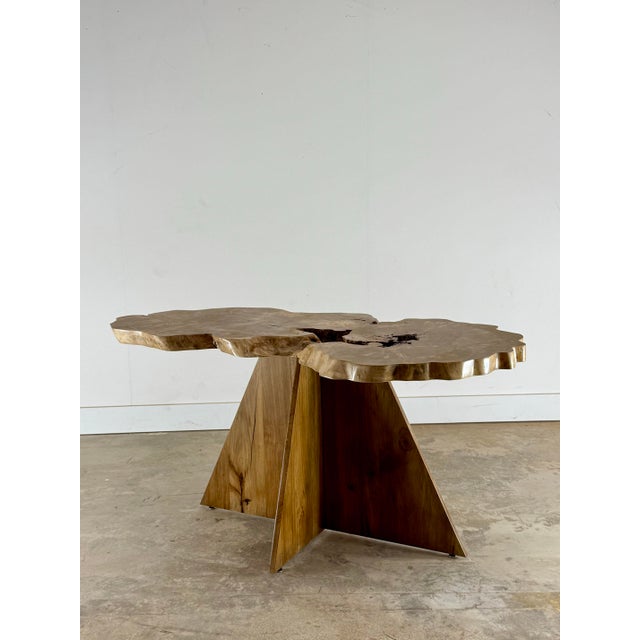 Contemporary Confluence — Sculptural Live-Edge Wood Table For Sale - Image 3 of 6