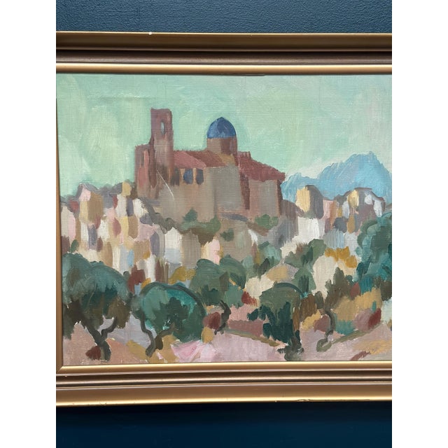 Bengt Ellis, Southern City, 1955, Oil on Canvas, Framed For Sale - Image 4 of 18