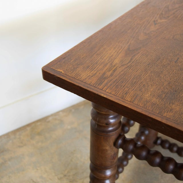 1940s French Oak Coffee Table in the Style of Charles Dudouyt For Sale In Los Angeles - Image 6 of 11