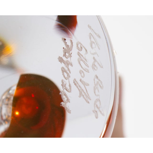 A glass vase designed by Swedish glass artist and designer Göran Wärff (born 1933) for Kosta Boda. Made in Sweden, this...