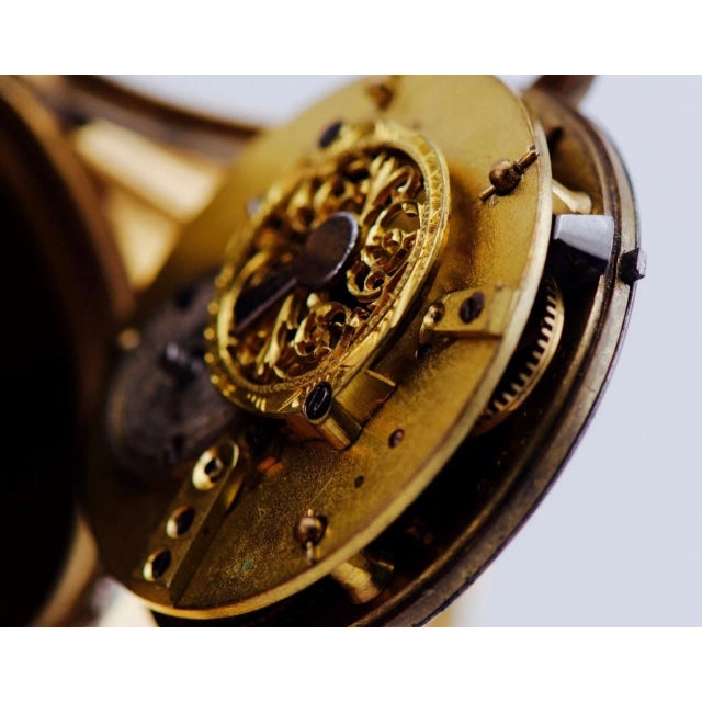 Antique Museum French Memento Mori Skull Skeleton Verge Fusee Desk Clock C1819 For Sale - Image 11 of 15