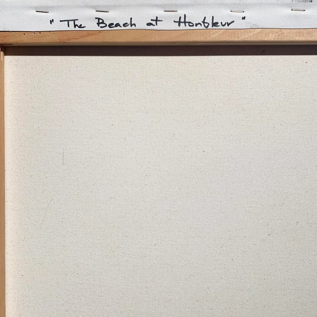 Peach 'Beach at Honfleur' by Kari McCarthy, 2005, Hawaiian Woman Artist, Giverny, San Francisco Art Academy For Sale - Image 8 of 9