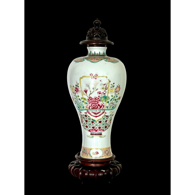 Antique Yongzheng Period 1723 - 1735 Chinese Famille Rose Mei Ping Fine White Porcelain Vase, For Sale In Tampa - Image 6 of 16