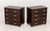 Pair of Art Deco Style Rosewood Chests of Drawers, Ralph Lauren Style cabinets, each with four drawers and chrome pulls....
