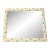 Jonathan Charles Grey Oak Mirror With Aqua Polka Dots For Sale
