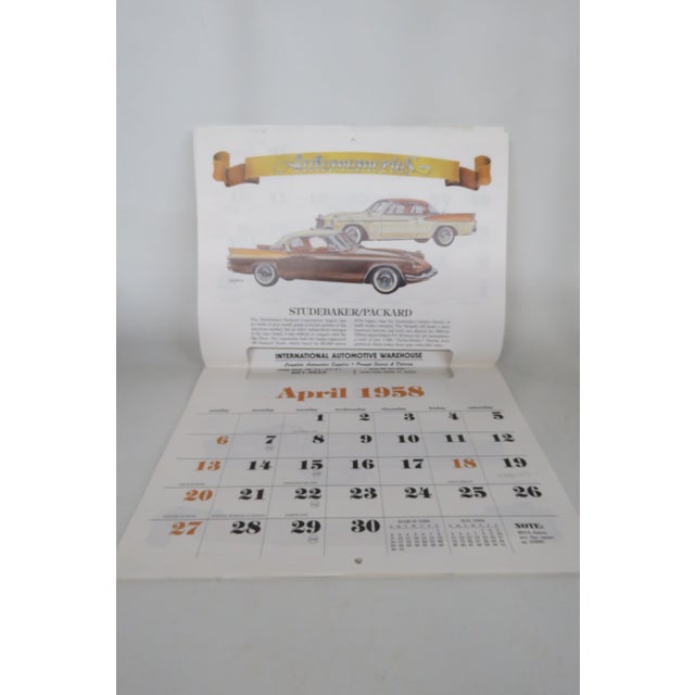 Automemories Classic Car 2014 Calendar Retro Styled 1958 Vintage Auto Art 4706b For Sale - Image 14 of 18