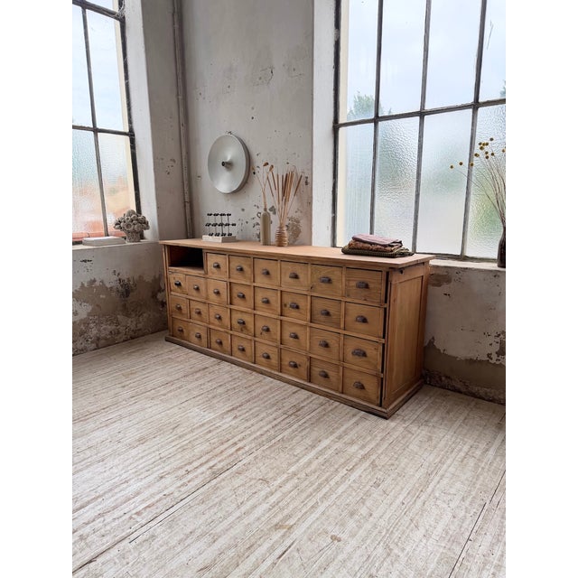 Pine Workshop Cabinet, 1950s For Sale - Image 9 of 18