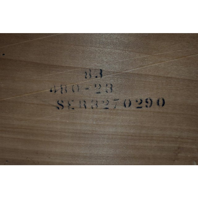 Vtg. MCM Style Queen Size Lane Staccato Brutalist Collection Walnut Headboard For Sale - Image 11 of 12