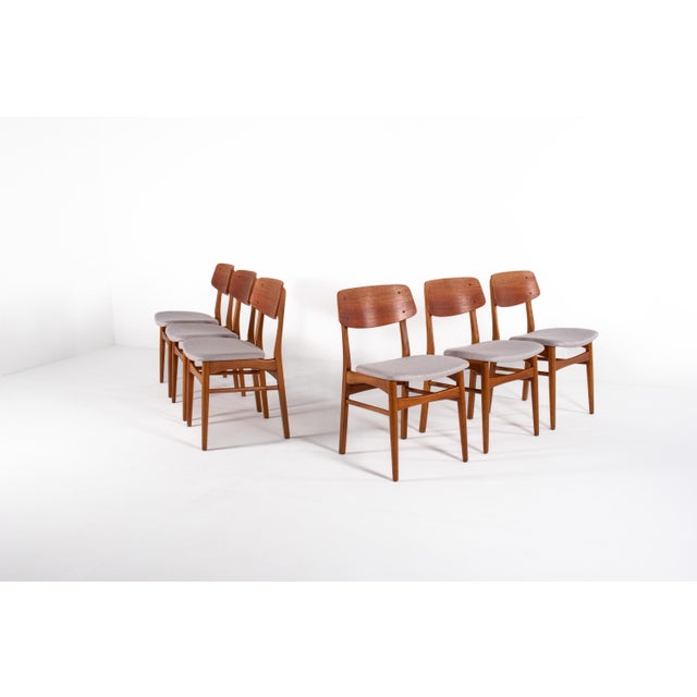 Mid-Century Modern Vintage Model 208A Teak Dining Chairs from Farstrup Møbler, 1960s, Set of 6 For Sale - Image 3 of 16