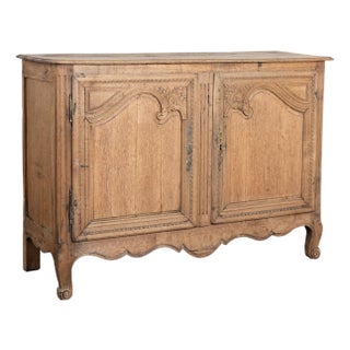 19th Century Bleached Oak Sideboard Buffet From France For Sale