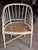 Traditional Set of Four Regency Style White Painted Faux Bamboo Armchairs With Cane Seats For Sale - Image 3 of 13