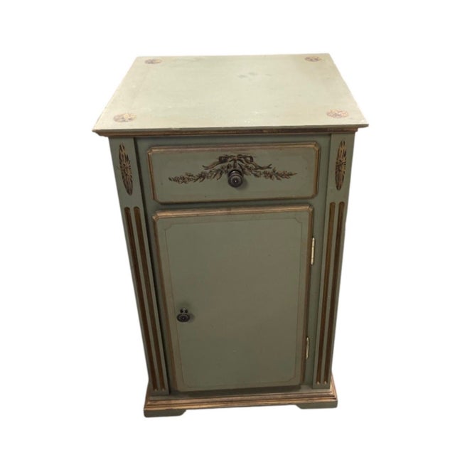 Vintage French Neoclassical Style Painted Accent Cabinet For Sale In West Palm - Image 6 of 12