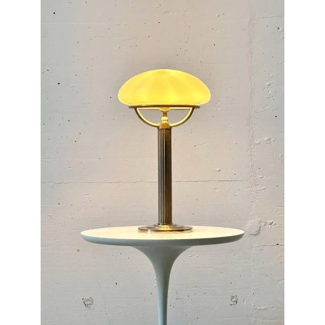 Nickel Table Lamps with Opal Shades by Adolf Loos for Villa Steiner For Sale - Image 6 of 15