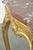 French Side Table with Gold-Colored Wooden Frame and Marble Table For Sale - Image 11 of 16