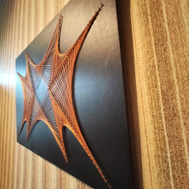 Vintage Painted Wall Panel, 1970s For Sale - Image 6 of 8