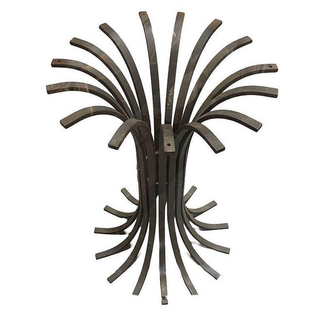 Mid-Century Modern 1960s 43" Round Extruded Aluminum Outdoor/Patio Dining Table For Sale - Image 3 of 5