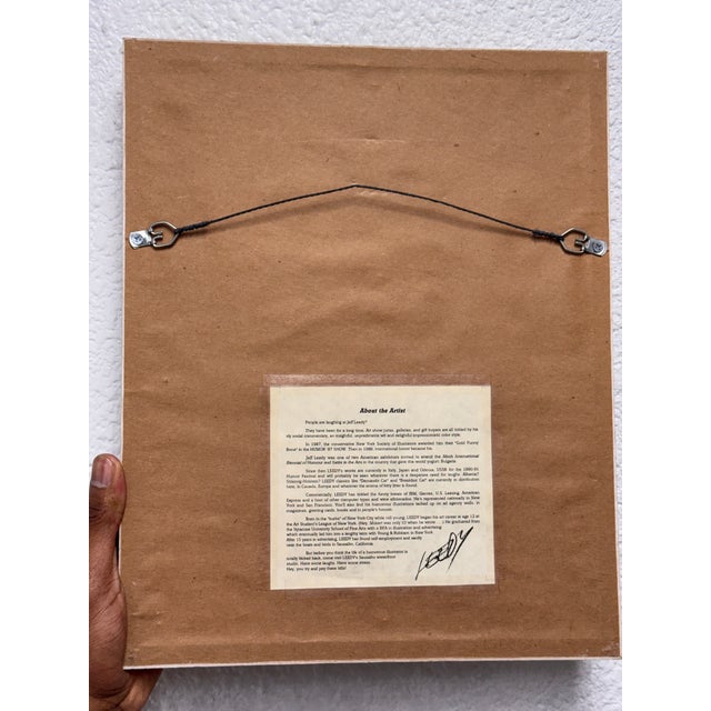 Jeff Leedy “I Tried Reality, It Just Didn’t Work for Me” Framed Print, Signed, Circa 1990s For Sale - Image 11 of 12