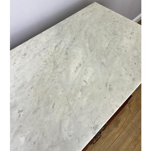 Vintage French Style Chest of Drawers with Marble Top For Sale - Image 13 of 16