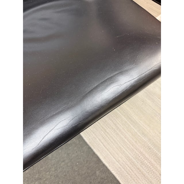 Brueton Cantilever Leather + Chrome Chair For Sale - Image 11 of 12