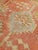 Antique Oushak Carpet, Oriental Rug, Handmade Rug Saffron, Light Blue and Coral For Sale - Image 13 of 18