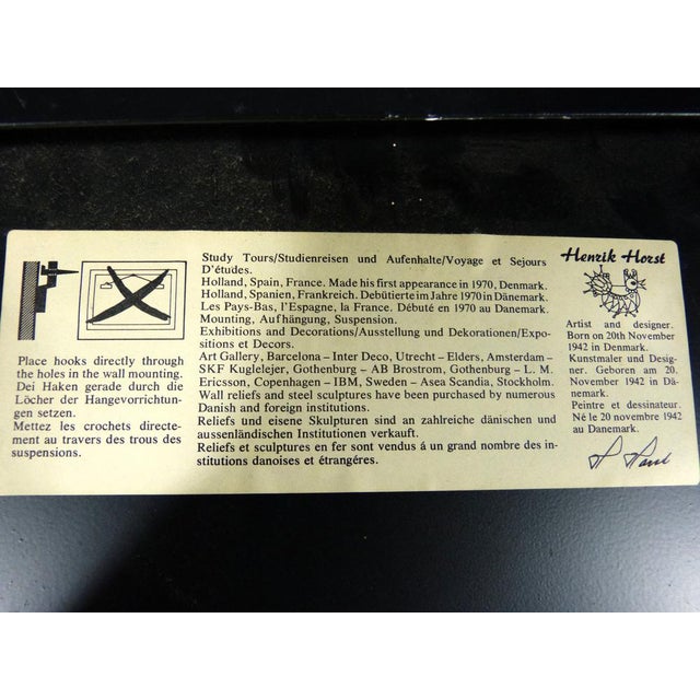 1970s Henrik Horst, Brutalist Wall Sculpture, 1970s For Sale - Image 5 of 12