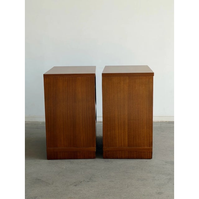 Brown 1960s Louvered Compact Dressers For Sale - Image 8 of 18
