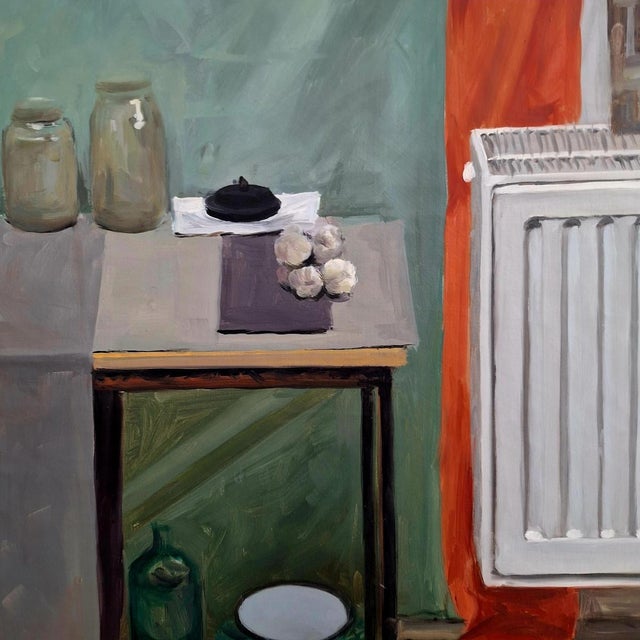 Agnieszka Staak-Janczarska, Still Life with a Flutist, 2018, Oil on Canvas For Sale - Image 6 of 10
