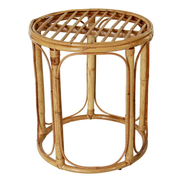 Vintage Trentino Bamboo Coffee Table, Italy, 1970s For Sale