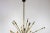 Italian Minimalist Sputnik Chandelier in Black, Gold & Murano Glass in the Style of Stilnovo, 1950s For Sale - Image 10 of 13