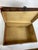 Vintage Chinese Leather Painted Trunk Coffee Table With Wood Stand, Glass Top For Sale - Image 9 of 12
