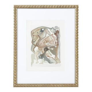 Salvador Dalí “Au Bord Du 7ème Bolge” Wood Engraving, Divine Comedy (1960–1964) For Sale