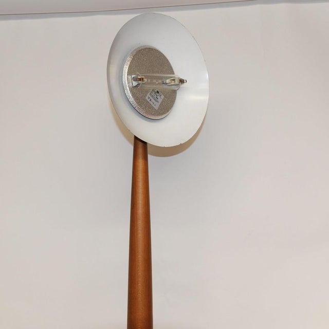 Wooden Floor Lamp with Black Tilted Uplight, 1990s For Sale - Image 4 of 10