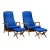 Midcentury Folke Ohlsson for Dux Reclining Lounge Chairs and Adjustable Ottomans C.1960 For Sale