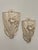A lovely and elegant pair of Art Deco style ceramic wall pockets. This pair is believed to be created during the 1930's in...