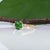 1.8Ct Tsavorite Garnet Ring With Earth-Mined Diamond Accents: Solid 18k Gold, Size 6.75 For Sale In Columbus - Image 6 of 9