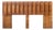 Tobago Mid Century King Headboard For Sale