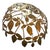 Beautiful open work filigree brass centerpiece decorative bowl in a intricate ornate pattern of vines and leaves and...