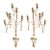 1900s Unique Light Oak French Candle Sconces - a Pair For Sale